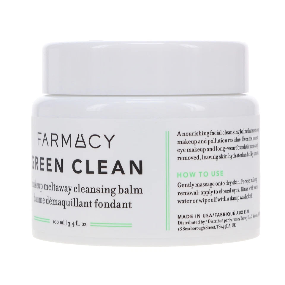 Farmacy Green Clean Makeup Meltaway Cleansing Balm 3.4 oz – Facial Cleanser
