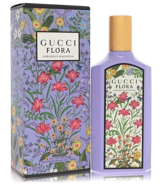 Gucci Flora Gorgeous Magnolia Eau de Parfum Spray for Women, 3.3 oz / 100 ml