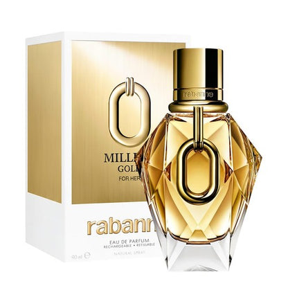Rabanne Million Gold For Her Eau de Parfum 3 Fl Oz / 90 ml Refillable