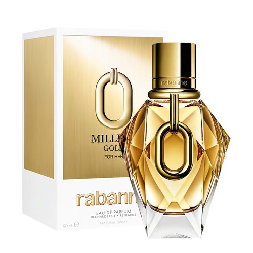 Rabanne Million Gold For Her Eau de Parfum 3 Fl Oz / 90 ml Refillable