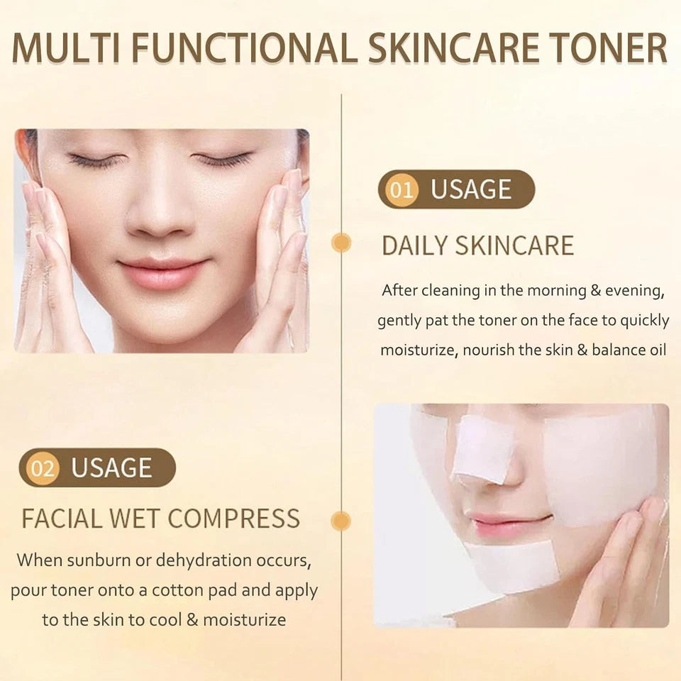 Rice Water Toner – Hydrating Formula with Rice Extract & Purslane – Non-Greasy