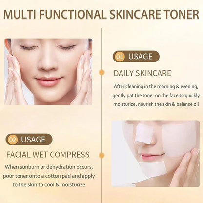 Rice Water Toner – Hydrating Formula with Rice Extract & Purslane – Non-Greasy