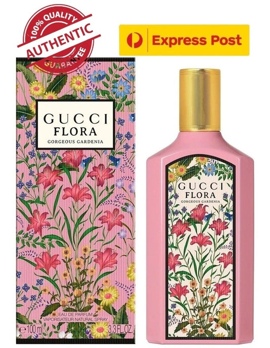 Gucci Flora Gorgeous Gardenia Eau de Parfum Spray for Women, 3.4 oz / 100 ml