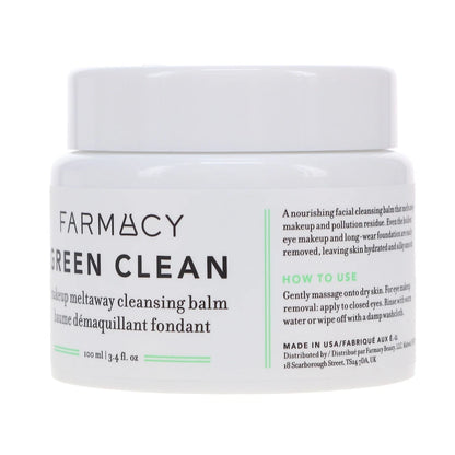 Farmacy Green Clean Makeup Meltaway Cleansing Balm 3.4 oz – Facial Cleanser